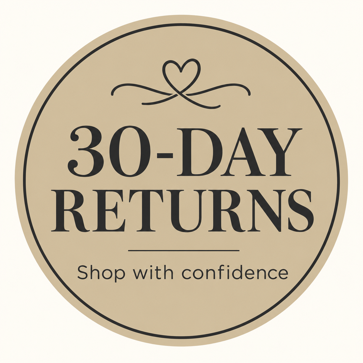 Nuzzly 30-day returns badge